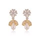 Designer Earrings with Certified Diamonds in 18k Yellow Gold - ER0995P